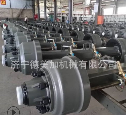 梁山厂家长期供应挂车车桥 美式车桥 德式半挂车车桥 车轴 光轴