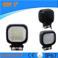 汽车工程车农用机械车超亮48W方形led工作灯 农用车灯 挖掘机灯