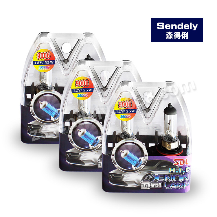 厂家直供9006套装 12V高亮度汽车灯泡氙气灯泡卤素汽车灯泡 白泡