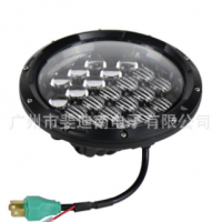 5D透镜款84W牧马人大灯 LED哈雷摩托车改装车大灯 7寸牧马人头灯