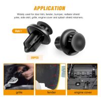 120pcs汽车紧固件6.3 8 9 10mm膨胀螺钉保险杠推进式紧固件固定夹