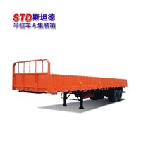 13米栏板半挂车 出口型40英尺栏板半挂车 佛山半挂车厂家直供