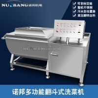 现货销售小型果蔬清洗机 鲜切蔬菜清洗 全自动翻斗式气泡洗菜机