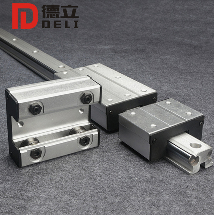 铝合金导轨双轴心外置直线导轨LGD6-8-12-16高速滑轨双轴心导轨