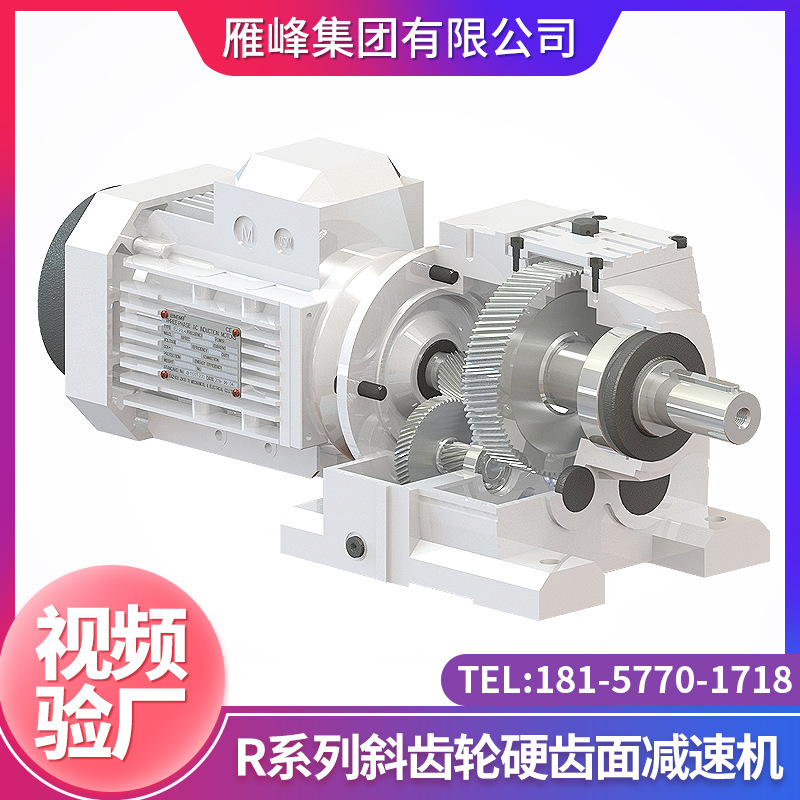 齿轮减速机厂家供应R系列R87型减速机 微型斜齿轮变速减速机