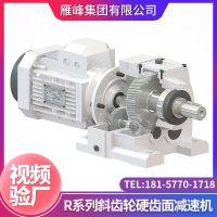 齿轮减速机厂家供应R系列R87型减速机 微型斜齿轮变速减速机