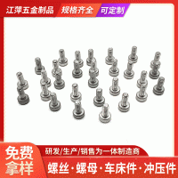 厂家定制不锈钢五角杯头螺丝不锈钢304滚花内六角螺丝内六角螺钉