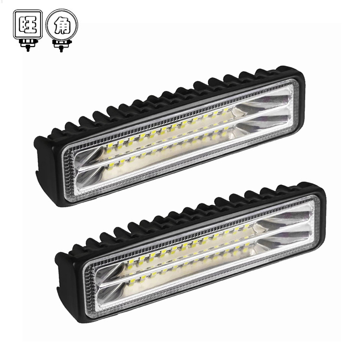 WJ 双排一字型 72w 24led 工作灯检修灯越野车摩托车工程车辅助灯