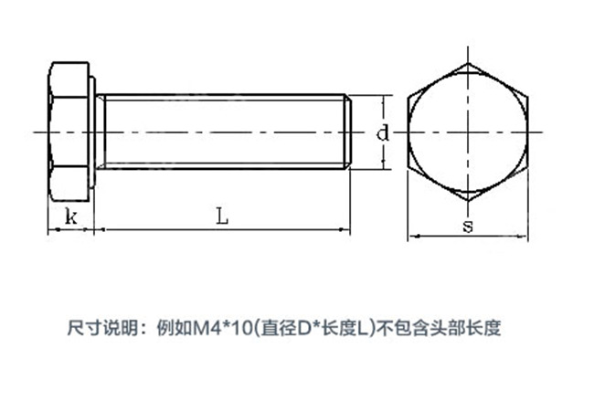 不锈钢外六角螺丝1