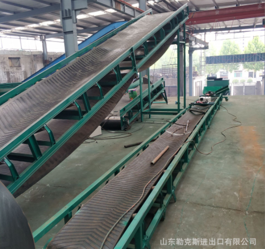 大型U型槽带式输送机矿用爬坡皮带输送机 出口