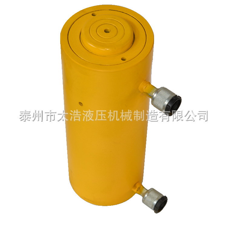 100吨电动液压千斤顶 双作用空心柱塞千斤顶 100t中空穿心千斤顶