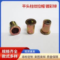 GB/T 17880.1-1999平头柱纹拉铆螺母 镀彩锌平头滚花拉姆旋铆