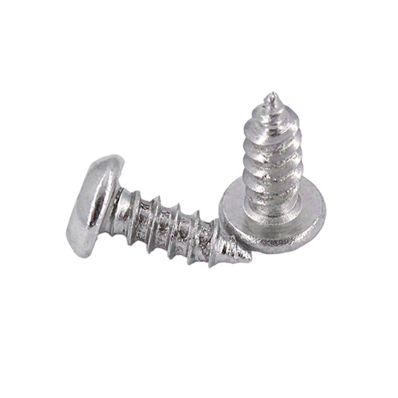 现货供应 铁镀锌 盘头圆头梅花带柱防盗自攻钉 木螺丝螺钉M3*8