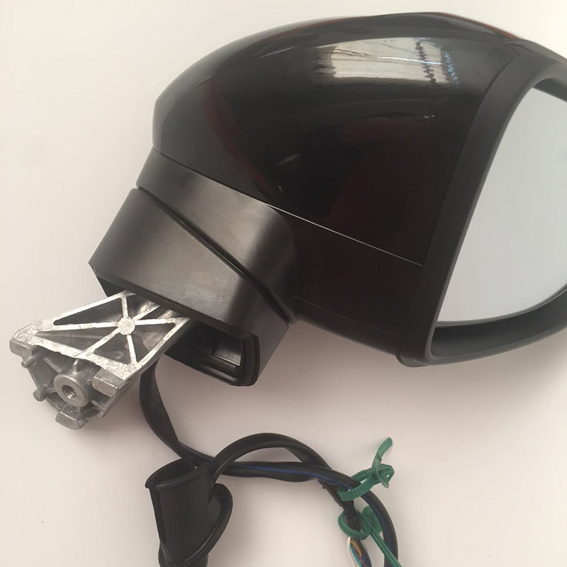 适用2017年大众新迈腾倒车镜 电镀黑色挡雨倒车镜 汽车转向反光镜