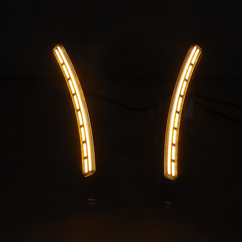 跨境适用本田23年CRV轮眉日行灯CRV改装前框流光行车灯一件代发