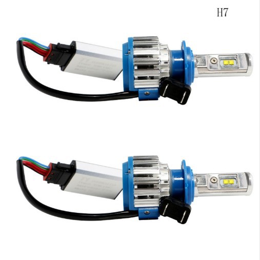 跨境专供新款T1汽车led前大灯 高亮快启强光LED改装灯泡H1 H4 H7
