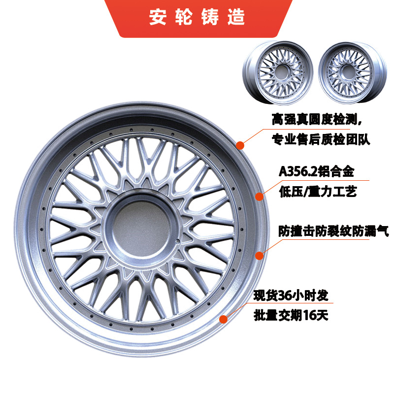 适配BBS同款凌渡思域飞度甲壳虫传祺胎龄铝钢圈改装铝合金X5