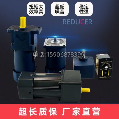 交流减速电机25-250W调速微型减速马达口罩机电机