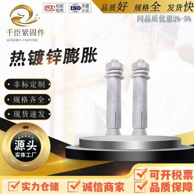 厂家 现货 热镀锌 膨胀螺栓 击入式膨胀螺丝 膨胀栓 热浸锌 光伏