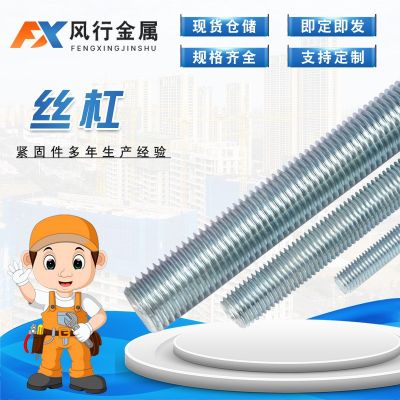丝杠 镀锌丝杠全螺纹丝杠 热浸锌双头螺栓全牙丝杆 全扣通丝吊杆