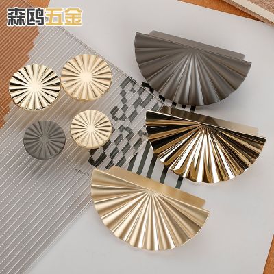 北欧轻奢金色半圆形拉手橱柜衣柜抽屉鞋柜门把手圆形五金 家具拉手