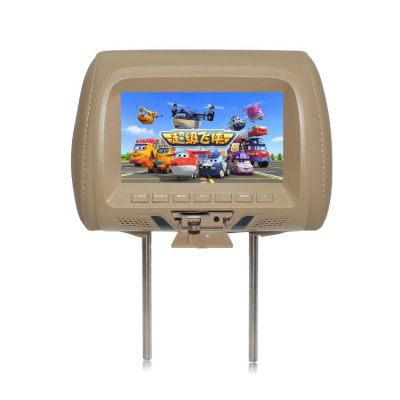 汽车7寸车载MP5高清头枕显示器直接插U盘SD卡 头枕电视电视播放器