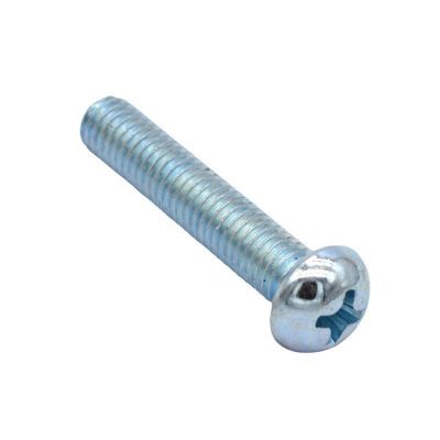 镀锌英美制十字槽盘头机螺钉GB818-85半圆头螺丝1/4-20*5/16--2