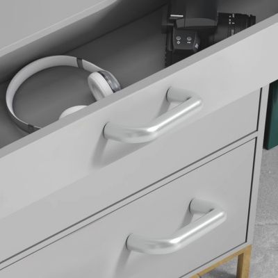 金瑞家直销太空铝合金拉手橱柜衣柜门简约拉手氧化铝抽屉把手批发