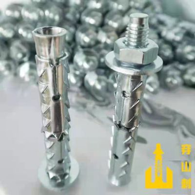 膨胀螺丝穿山刺新型壁虎M8M6M10M12砌块砖泡沫转多孔 砖螺栓膨胀钩
